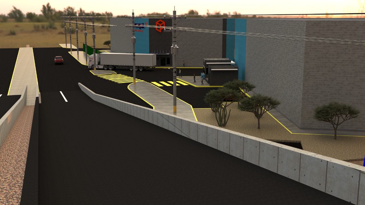 Render del parque Prisma Park 1