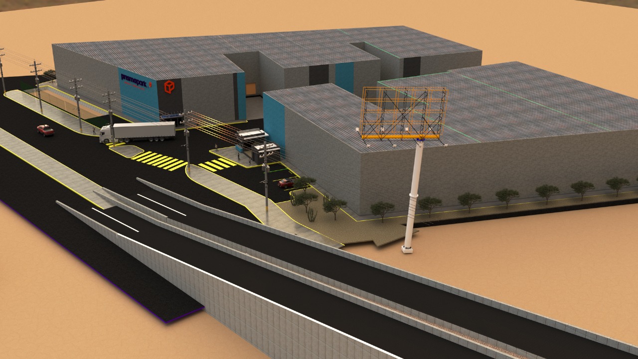 Render del parque Prisma Park 2